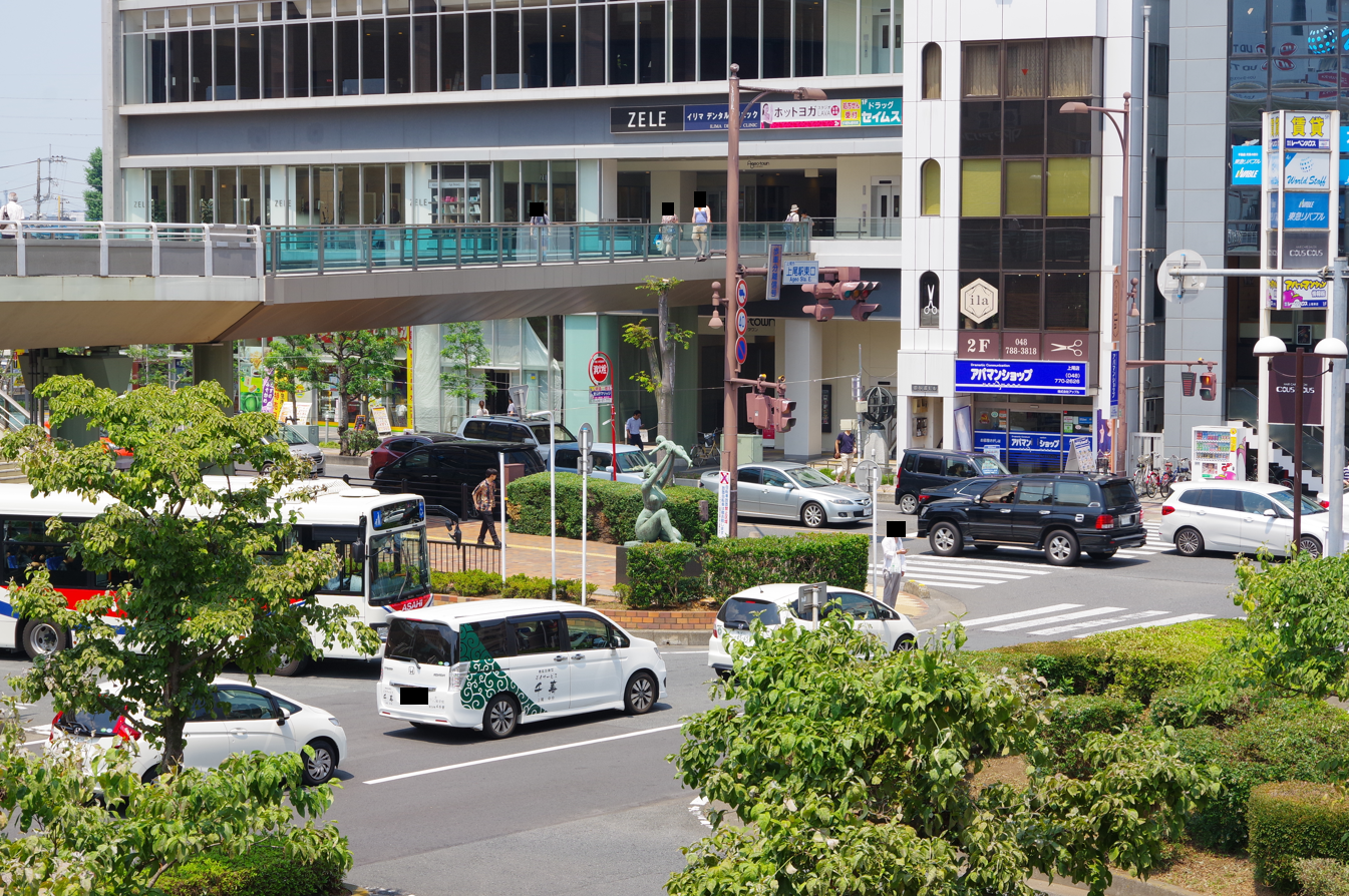 屋外彫刻『平和』@埼玉県上尾市・上尾駅東口 1