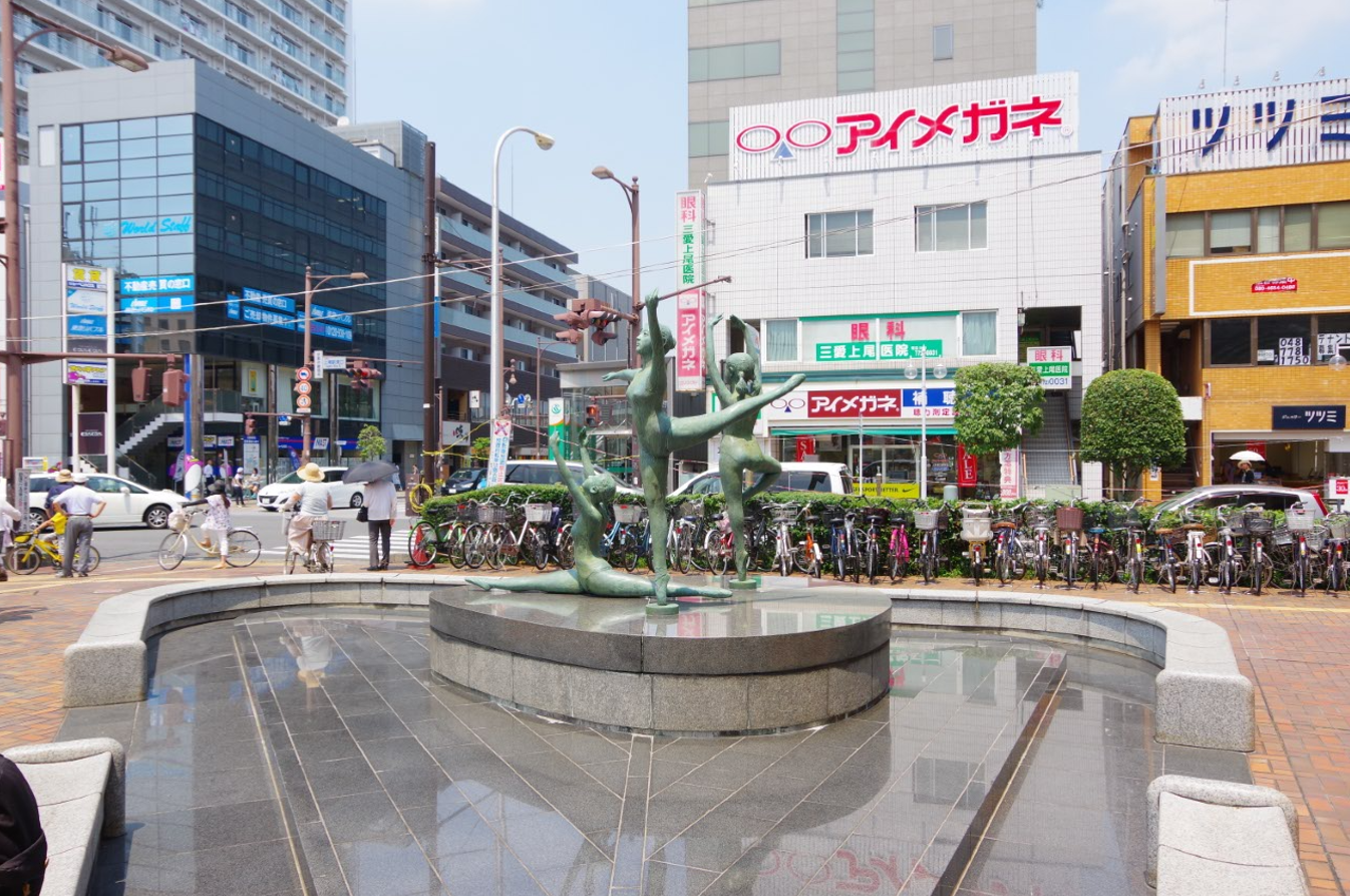 屋外彫刻『躍動』@埼玉県上尾市・上尾駅東口 2