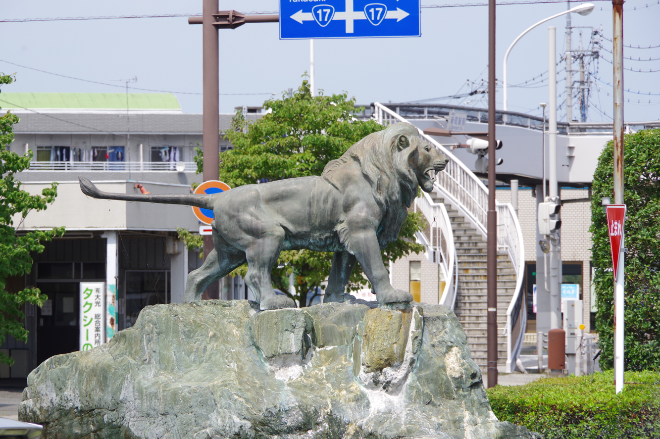屋外彫刻『明治百年記念』＠群馬県高崎市・新町駅前　６