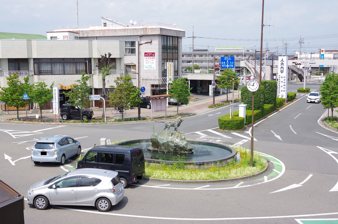 屋外彫刻『明治百年記念』＠群馬県高崎市・新町駅前　８