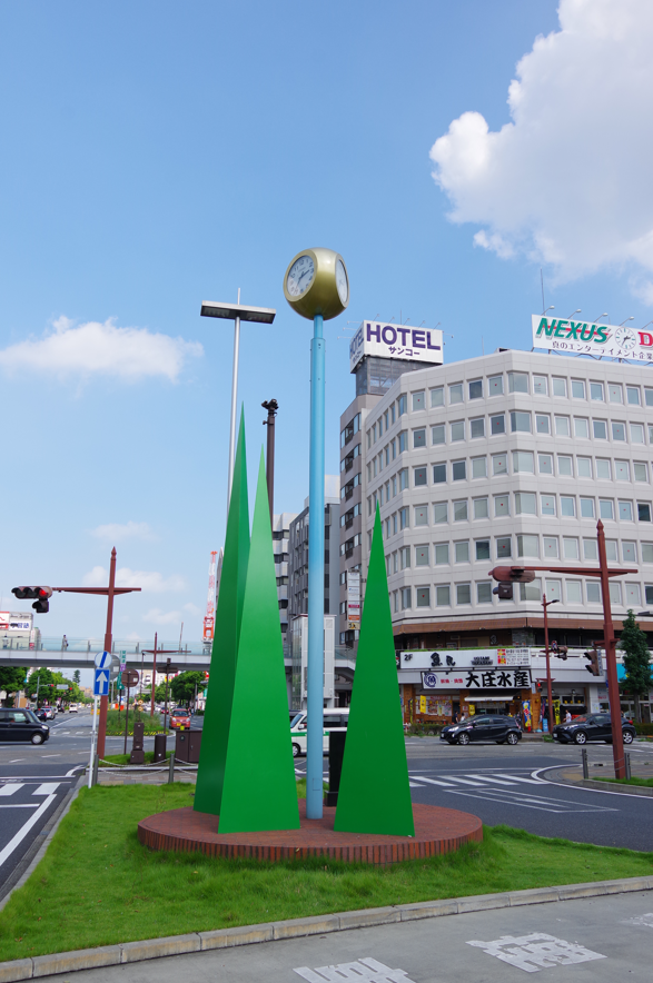 モニュメント『上毛三山と太陽の時計塔』@群馬県高崎市・高崎駅東口 2