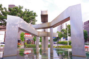 モニュメント『太陽の広場と噴水彫刻』＠群馬県前橋市・新前橋駅東口　４