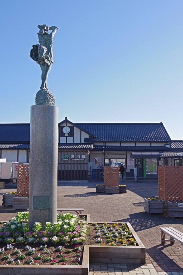 屋外彫刻『風と花』@群馬県渋川市・渋川駅前 8