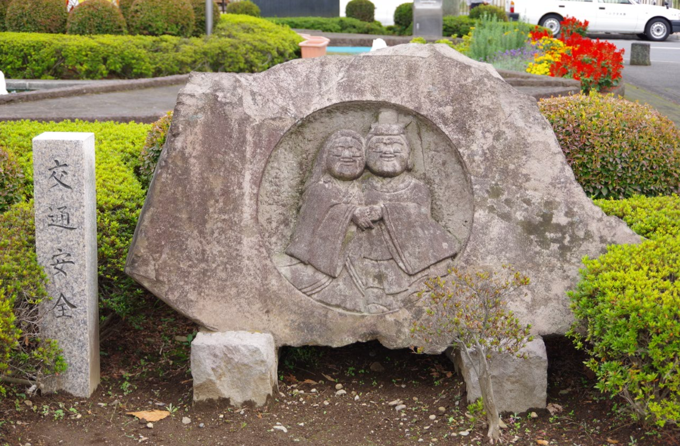 レリーフ『交通安全』＠栃木県野木町・野木駅西口　３
