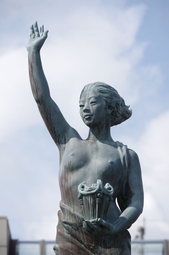 屋外彫刻『当方の門』＠栃木県下野市・小金井駅東口　４